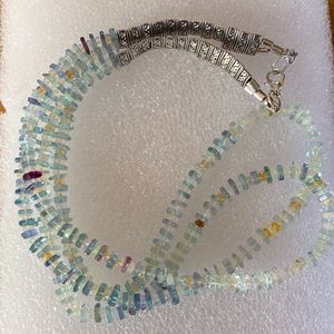 Ethiopian Fire Opal And Fluorite necklace